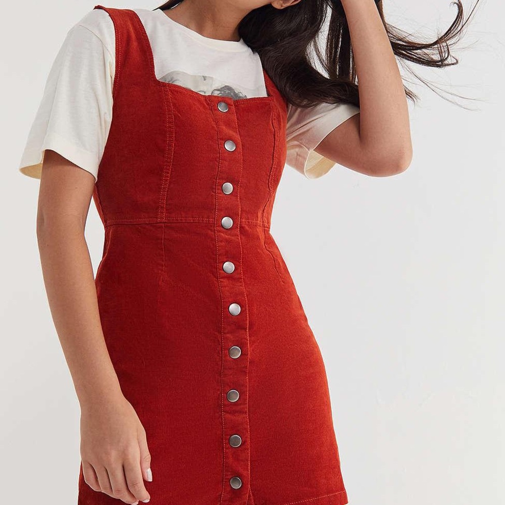 corduroy button down dress